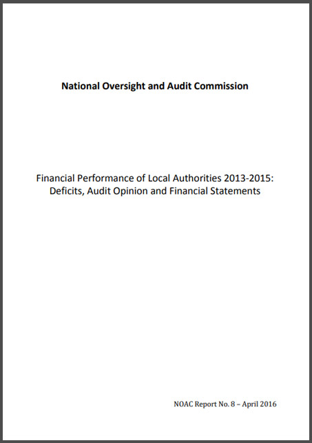 NOAC Financial Performance of Local Authorities 2013 2015