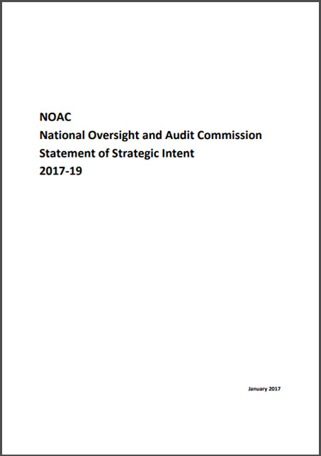 National Oversight and Audit Commission statement of strategic Intent 2017 - 2019