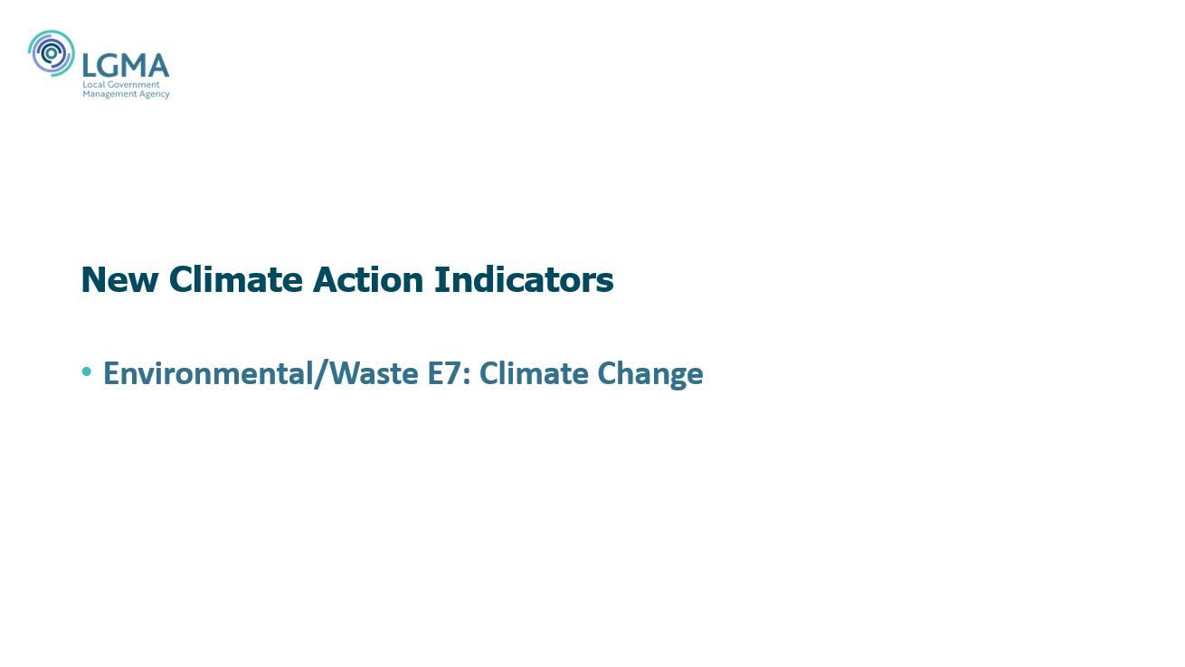 New Climate Action Indicators