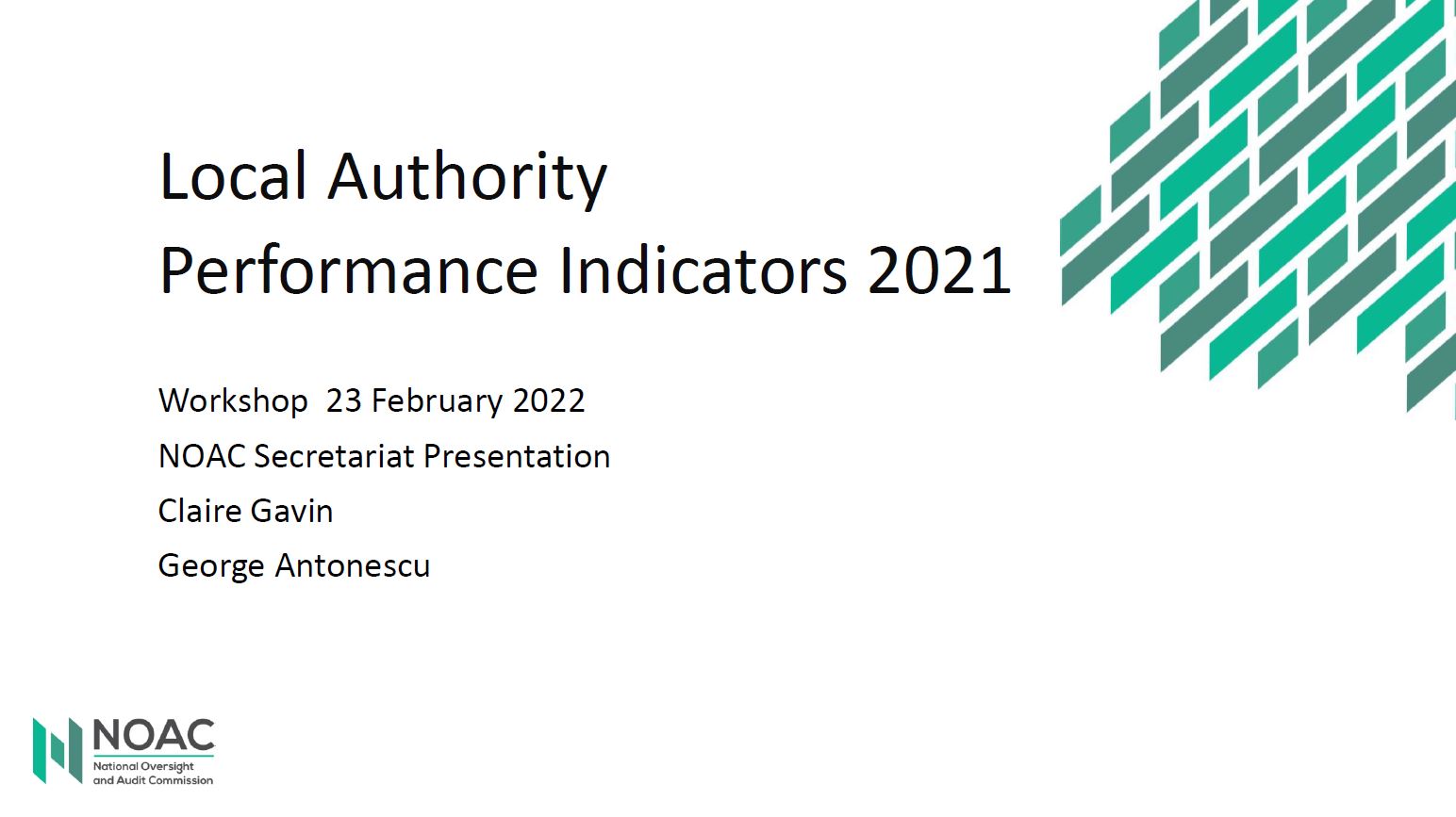 Local Authority Performance Indicators 2021